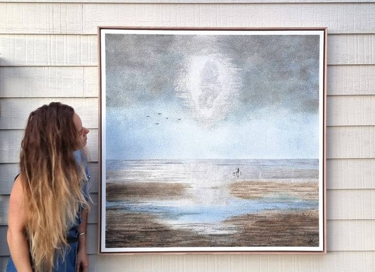 Original Contemporary Seascape Mixed Media by Nancy Tschetner