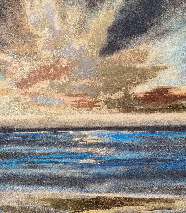 Original Seascape Mixed Media by Nancy Tschetner