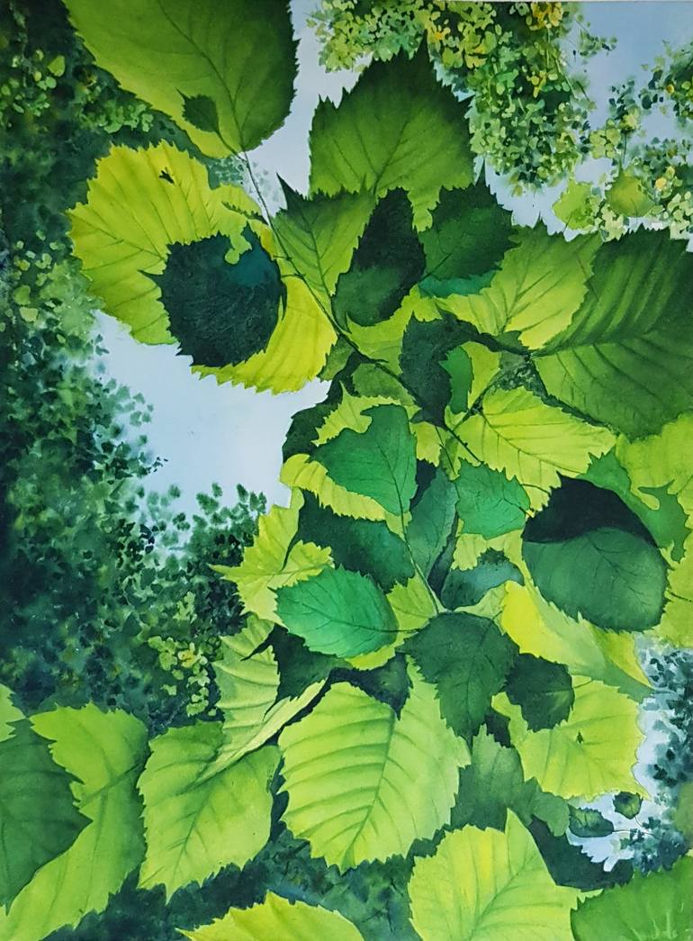 Green Leaves Painting