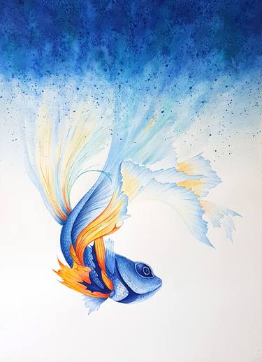 Original Fine Art Fish Paintings by Svetlana Lileeva