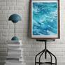 Ocean water and wave #4 Original paints Fine art watercolor Painting by Svetlana Lileeva
