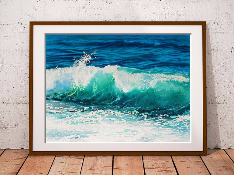 Original Photorealism Seascape Painting by Svetlana Lileeva