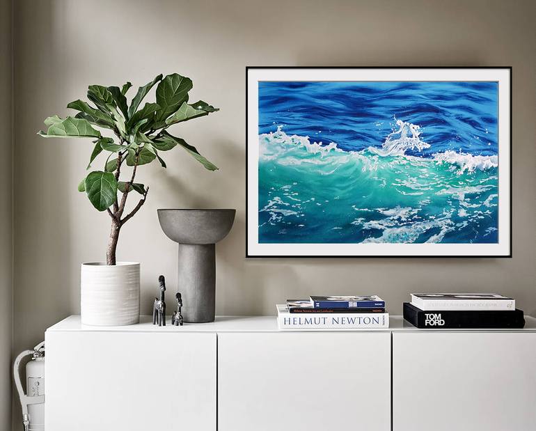 Original Photorealism Seascape Painting by Svetlana Lileeva