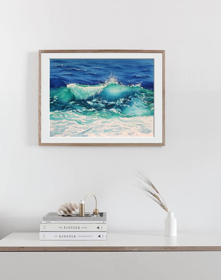 Original Photorealism Seascape Painting by Svetlana Lileeva