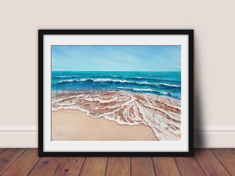 Original Fine Art Beach Painting by Svetlana Lileeva