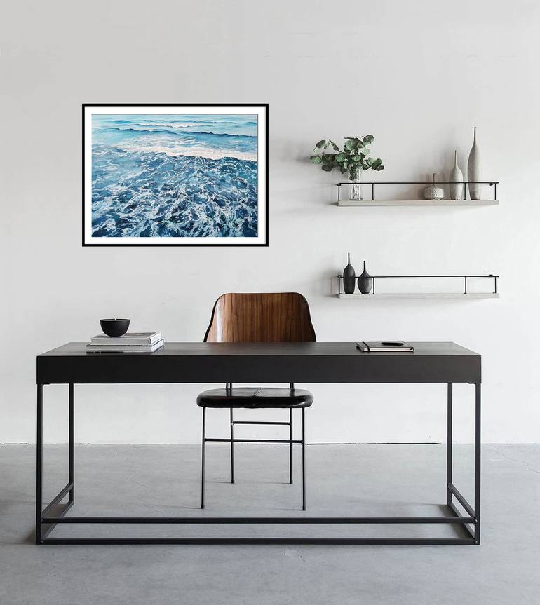 Original Abstract Seascape Painting by Svetlana Lileeva