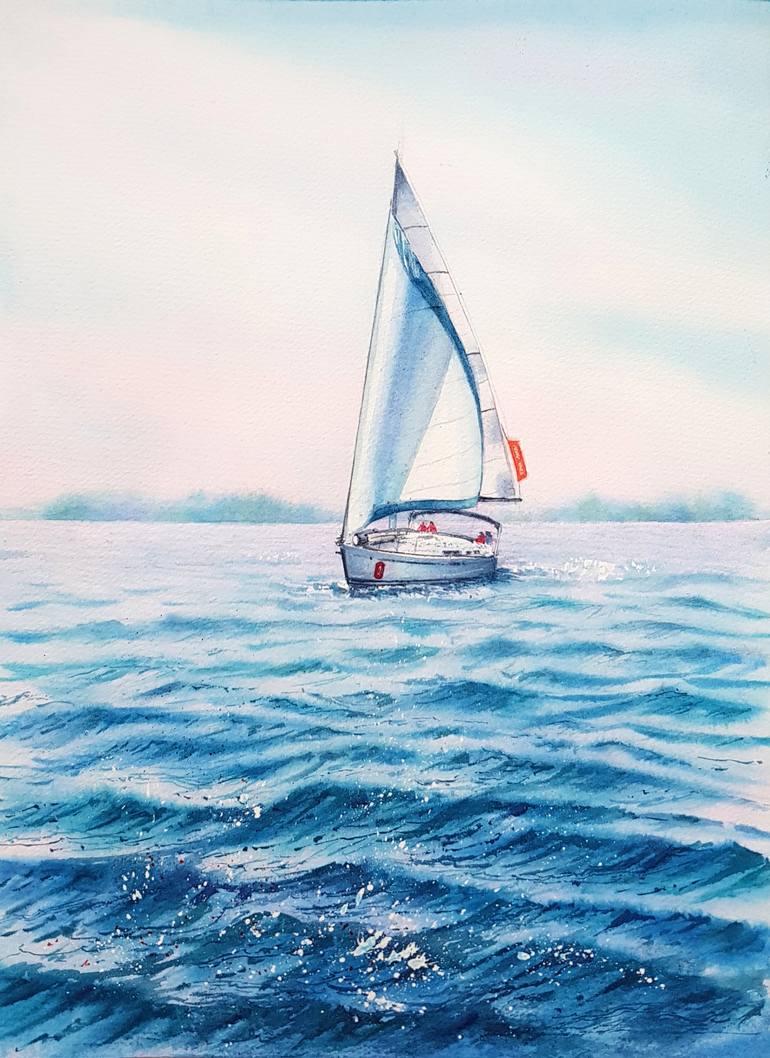 Original Realism Seascape Painting by Svetlana Lileeva