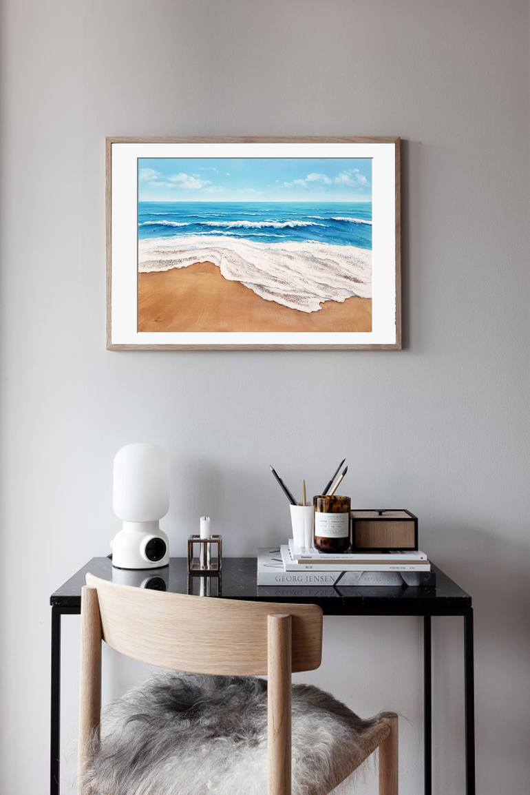 Original Photorealism Beach Painting by Svetlana Lileeva