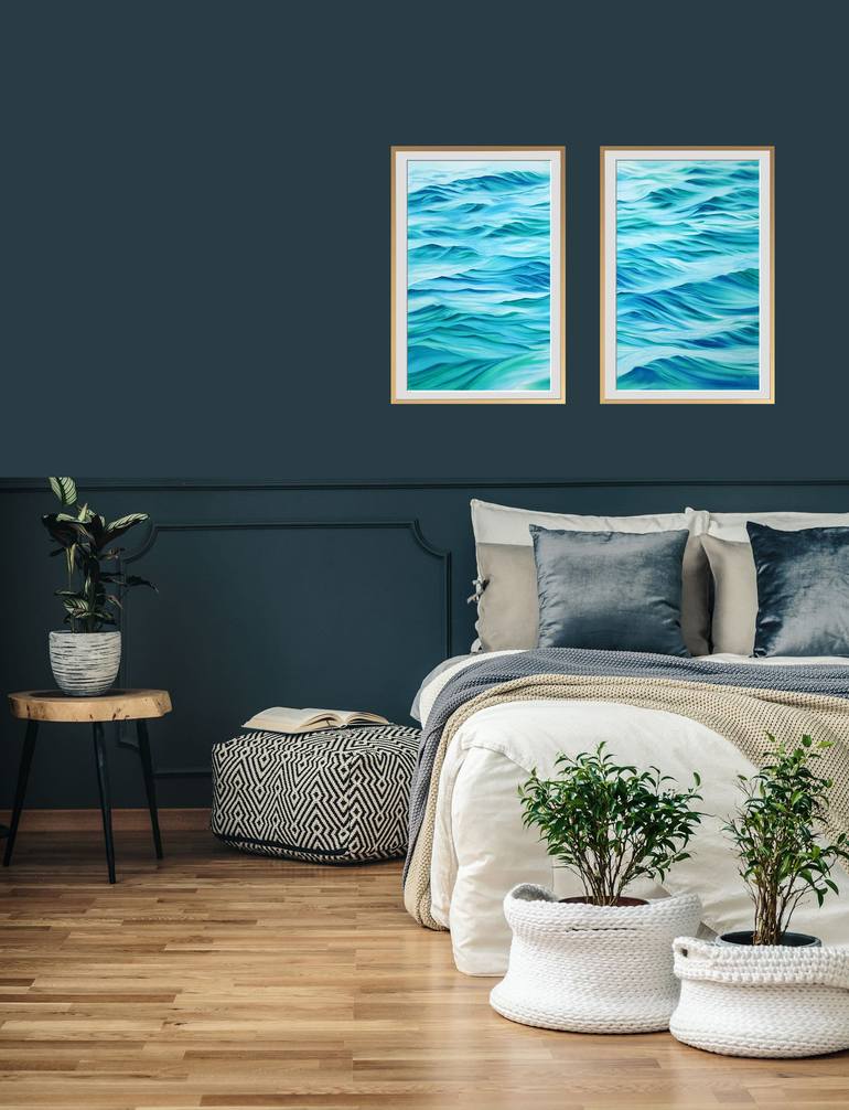 Original Photorealism Seascape Painting by Svetlana Lileeva