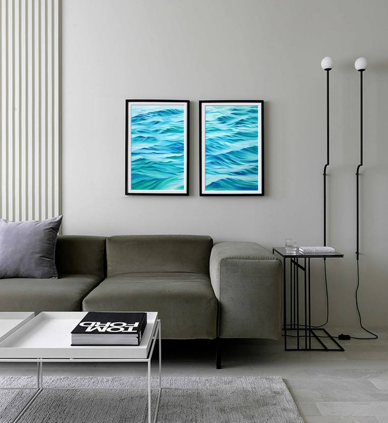 Original Photorealism Seascape Painting by Svetlana Lileeva