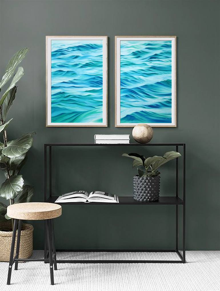 Original Photorealism Seascape Painting by Svetlana Lileeva