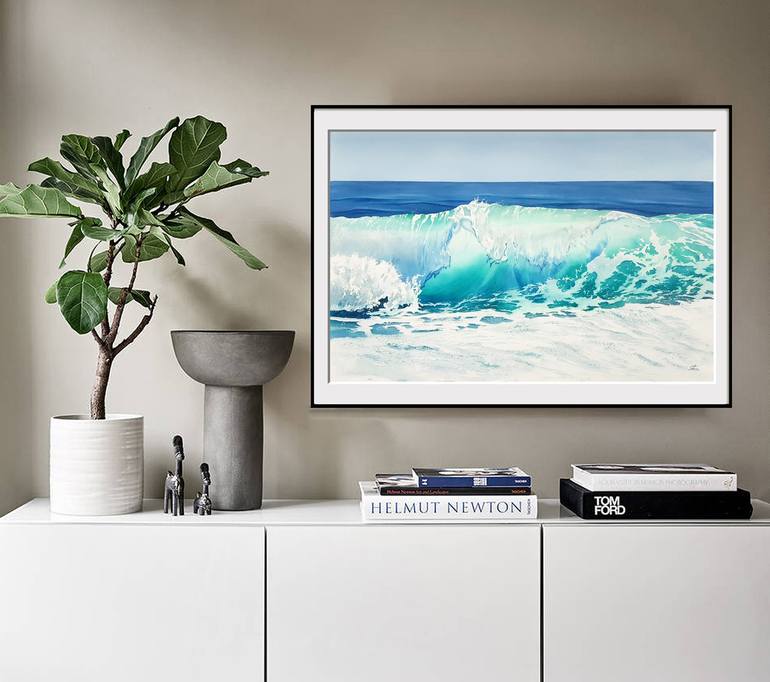 Original Photorealism Seascape Painting by Svetlana Lileeva