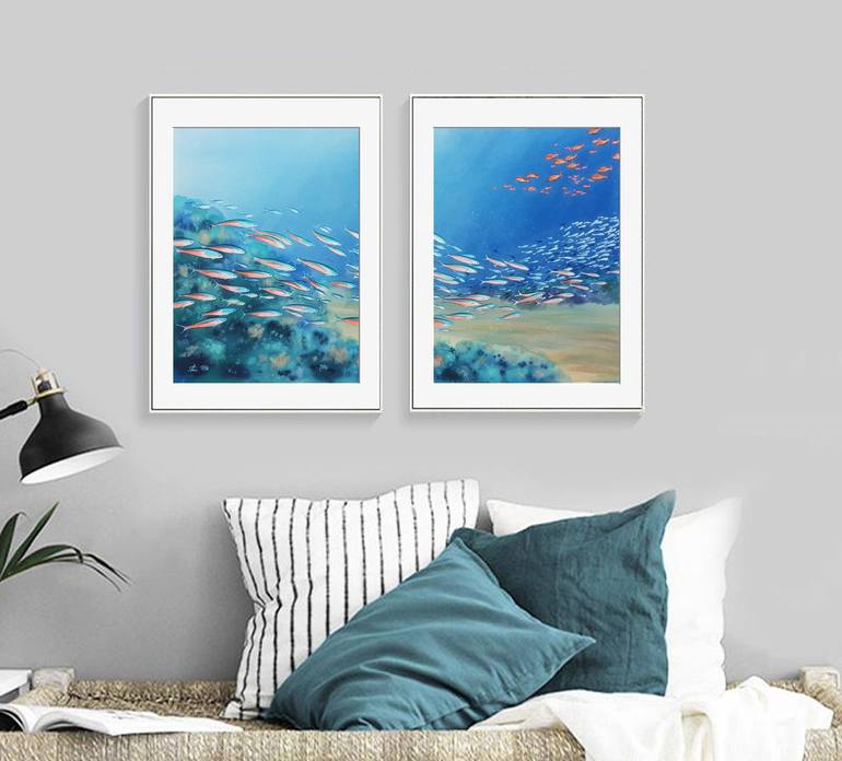 Original Photorealism Seascape Painting by Svetlana Lileeva