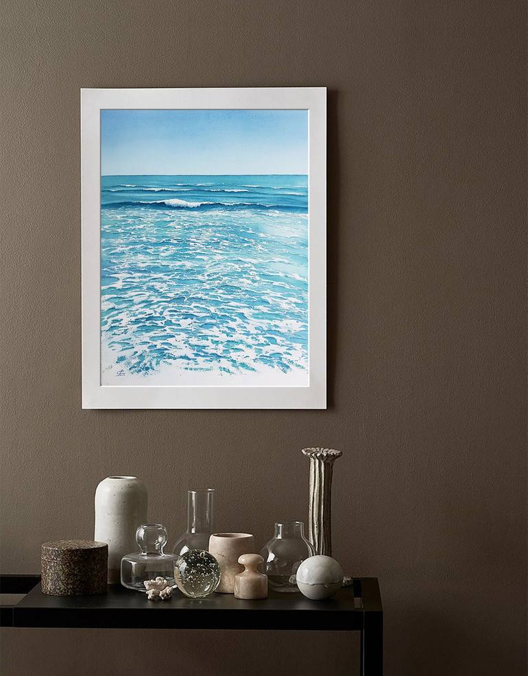 Original Photorealism Seascape Painting by Svetlana Lileeva