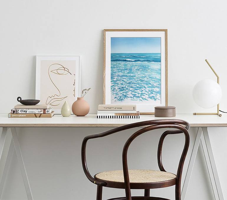 Original Photorealism Seascape Painting by Svetlana Lileeva