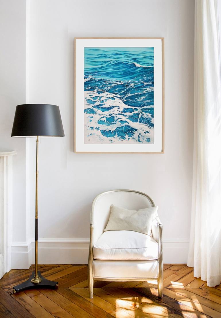 Original Photorealism Seascape Painting by Svetlana Lileeva