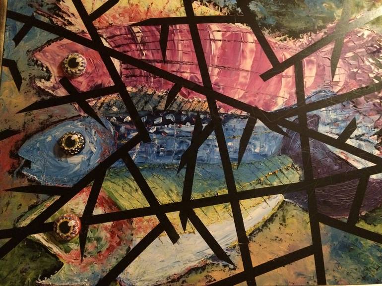 Fishes. Feeling Painting by Yuriy Kozlov | Saatchi Art