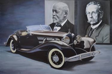 Print of Art Deco Automobile Paintings by Vasyl Semchuk