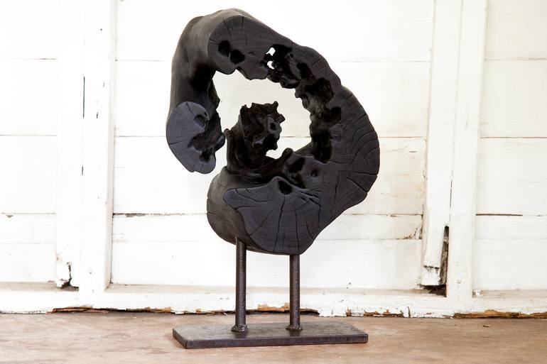 Original Abstract Expressionism Time Sculpture by Benjamin Arseguel