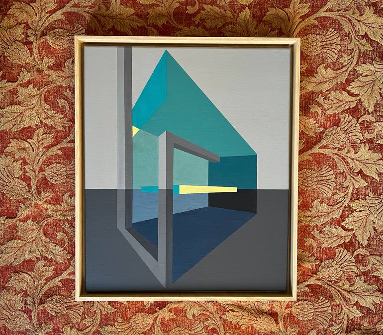 Original Surrealism Architecture Painting by Tim Muddiman