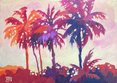 Original Abstract Expressionism Beach Paintings by Nina Jayasinghe