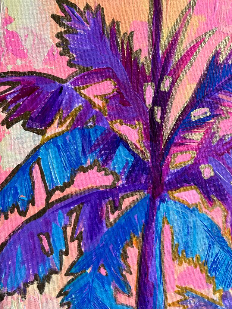 Original Abstract Botanic Painting by Nina Jayasinghe