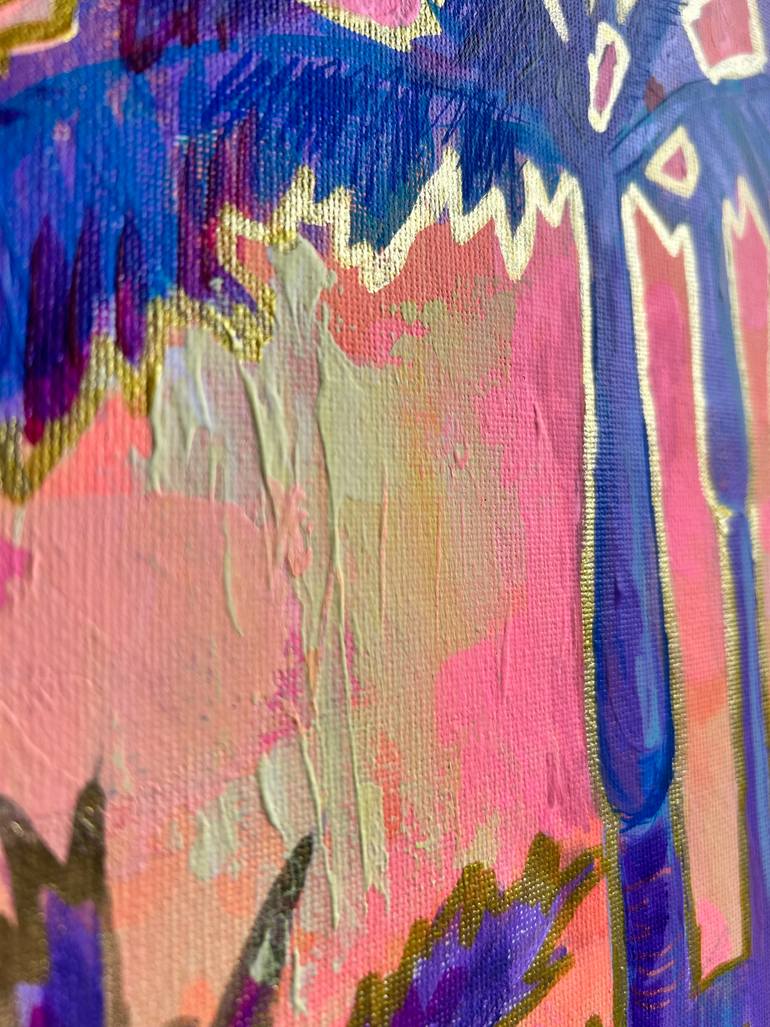 Original Abstract Botanic Painting by Nina Jayasinghe