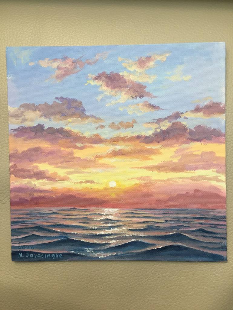 Original Seascape Painting by Nina Jayasinghe