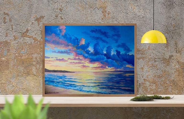 Original Beach Painting by Nina Jayasinghe