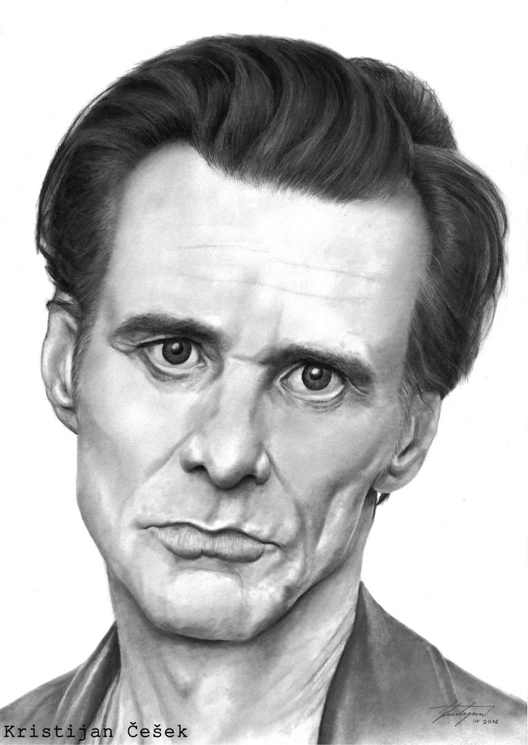 Jim Carrey Drawing by Kristijan Češek | Saatchi Art