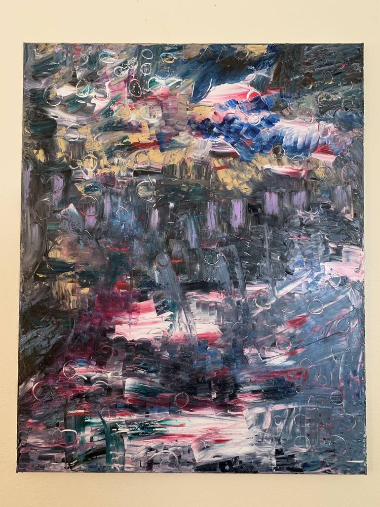 Original Abstract Painting by Lockey White