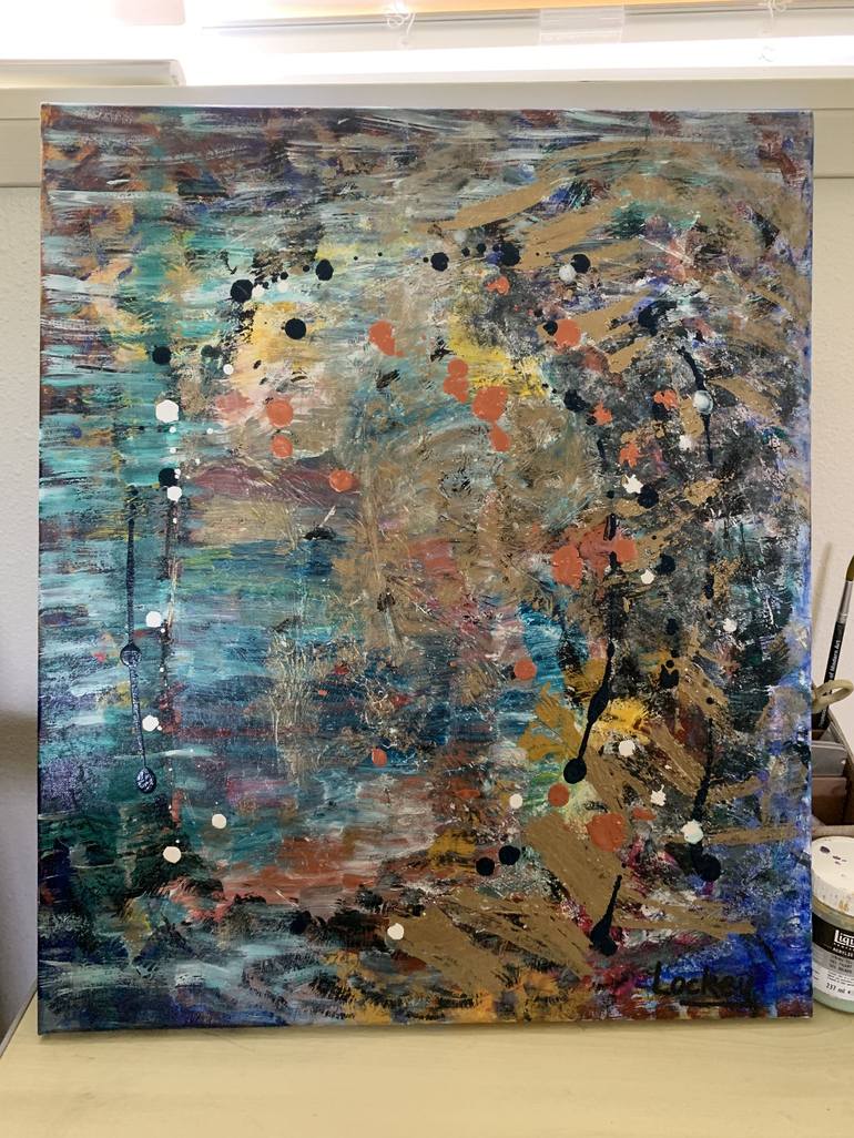 Original Abstract Painting by Lockey White