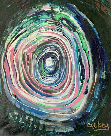 Original Fine Art Abstract Paintings by Lockey White