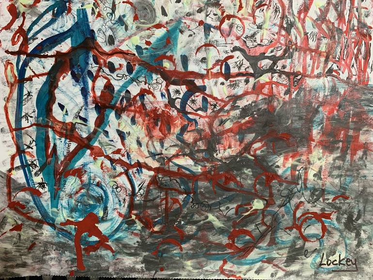Original Abstract Paintings by Lockey White