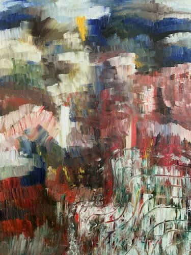 Original Abstract Expressionism Abstract Paintings by Lockey White