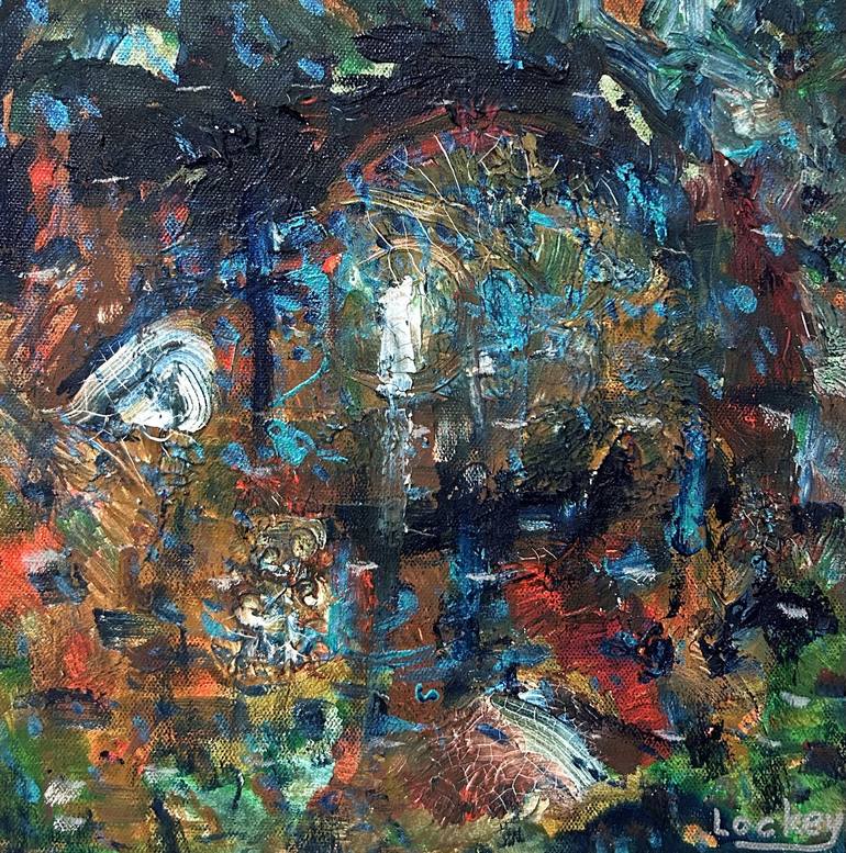 Original Abstract Expressionism Abstract Paintings by Lockey White