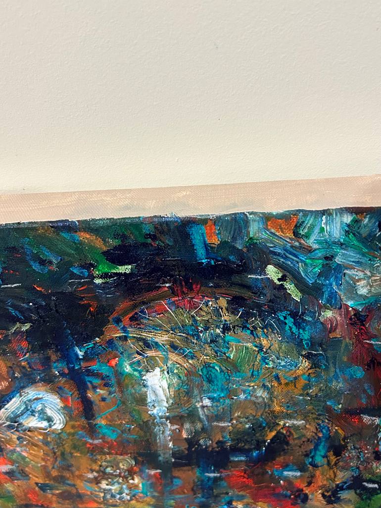 Original Abstract Expressionism Abstract Painting by Lockey White