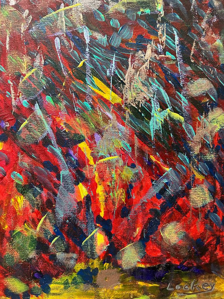 トリッピー Kaleidoscopic Matter Painting by Lockey White | Saatchi Art