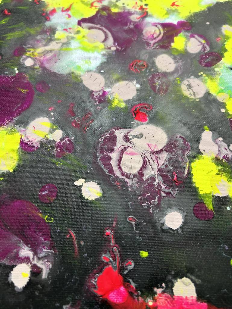 Original Abstract Expressionism Abstract Painting by Lockey White