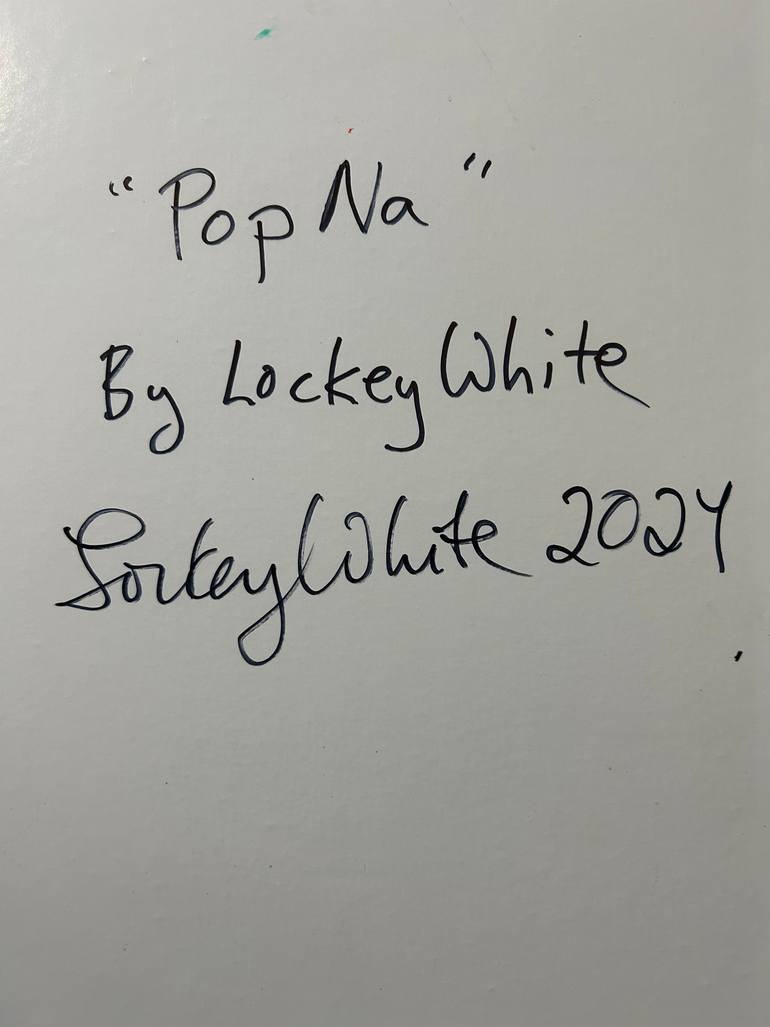 Original Abstract Expressionism Abstract Painting by Lockey White