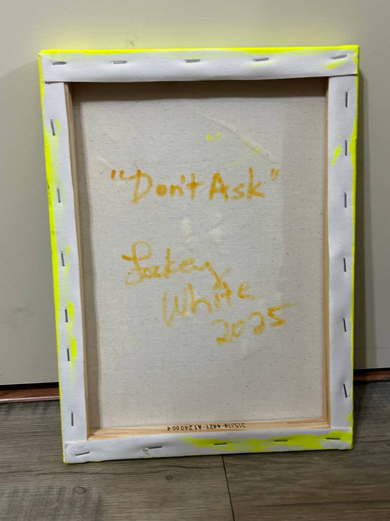 Original Abstract Expressionism Abstract Painting by Lockey White