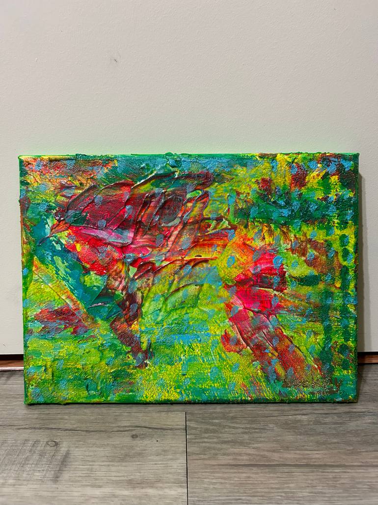 Original Abstract Painting by Lockey White