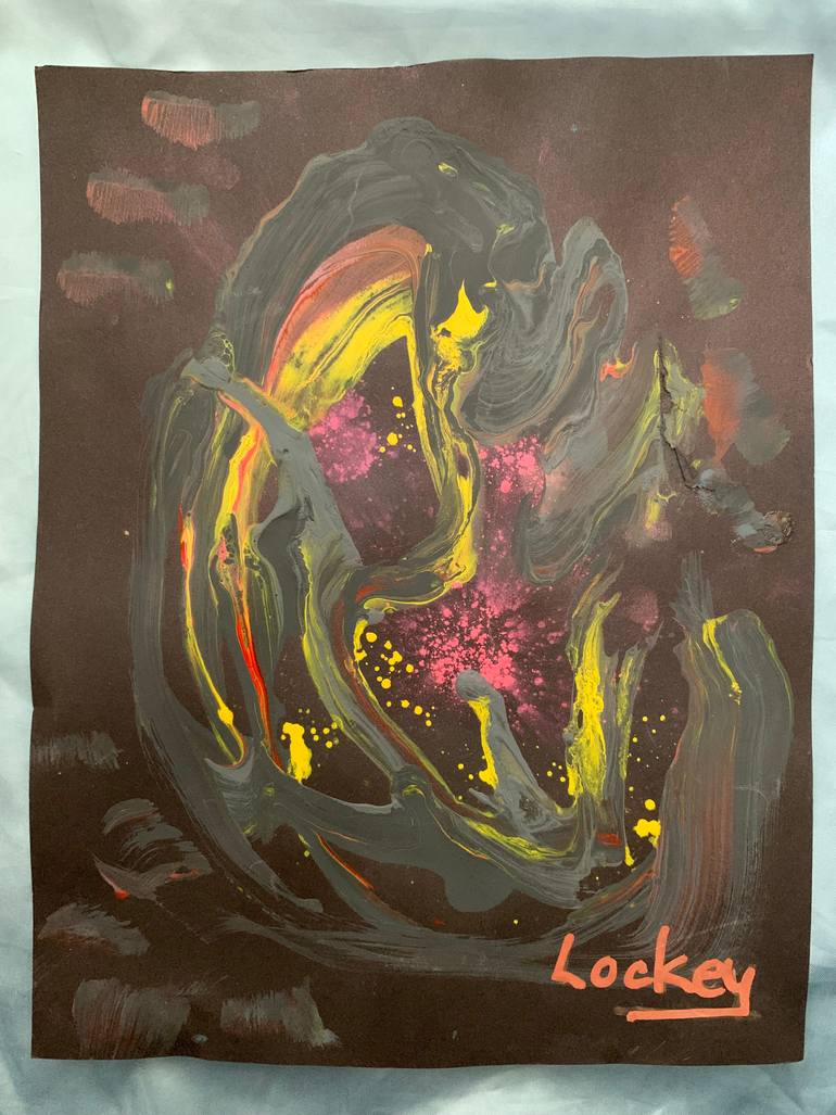 Original Abstract Painting by Lockey White