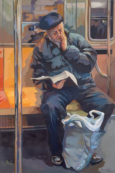 Original Figurative Cities Paintings by Julia Eisen-Lester