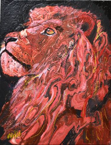 Lion King Painting Oil Artwork thumb