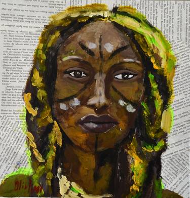 African American Woman African Queen Art by OlivKan thumb