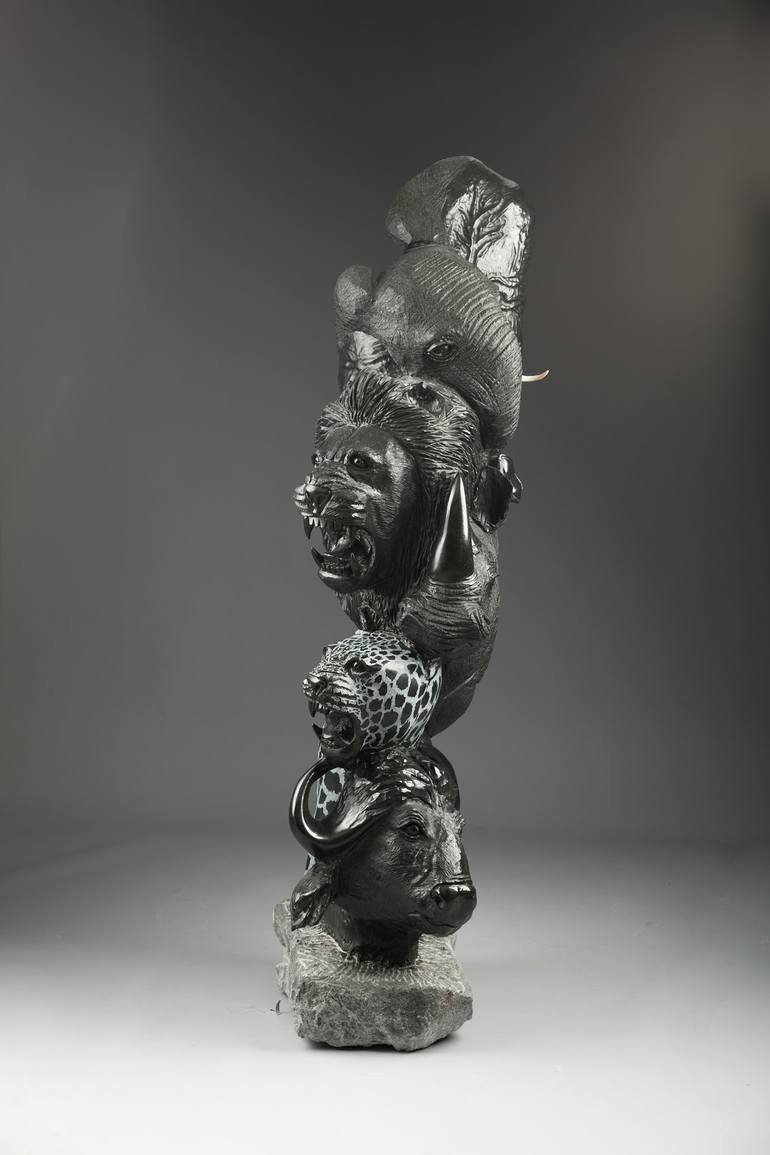 Original Abstract Expressionism Animal Sculpture by Mabwe  Gallery