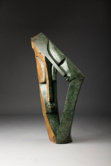 Original Art Deco Abstract Sculpture by Mabwe Gallery