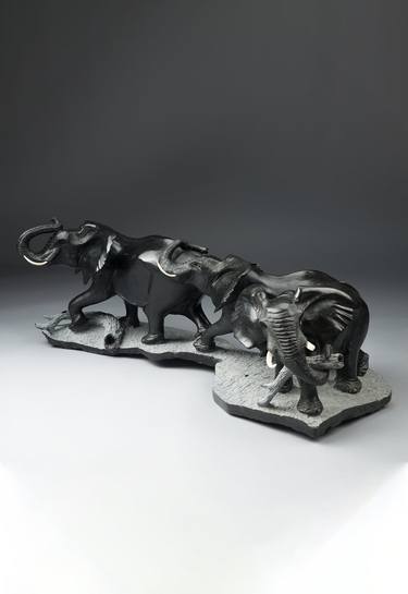 Original Abstract Animal Sculpture by Mabwe Gallery