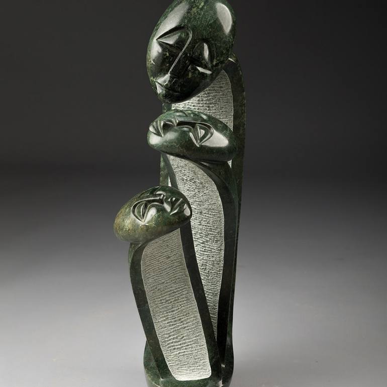 Original Abstract Family Sculpture by Mabwe  Gallery